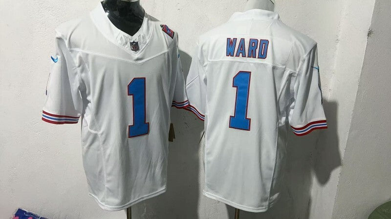 Tennessee Titans #1 Cameron Ward Style 5 Football Jersey football jersey product view 1