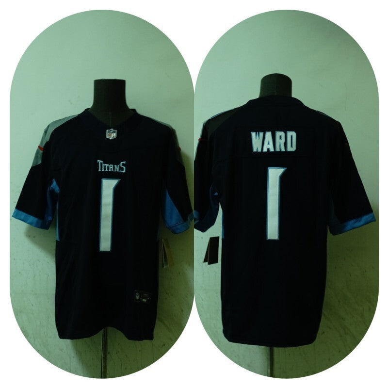 Tennessee Titans #1 Cameron Ward Titans Style 3 Football Jersey football jersey product view 1
