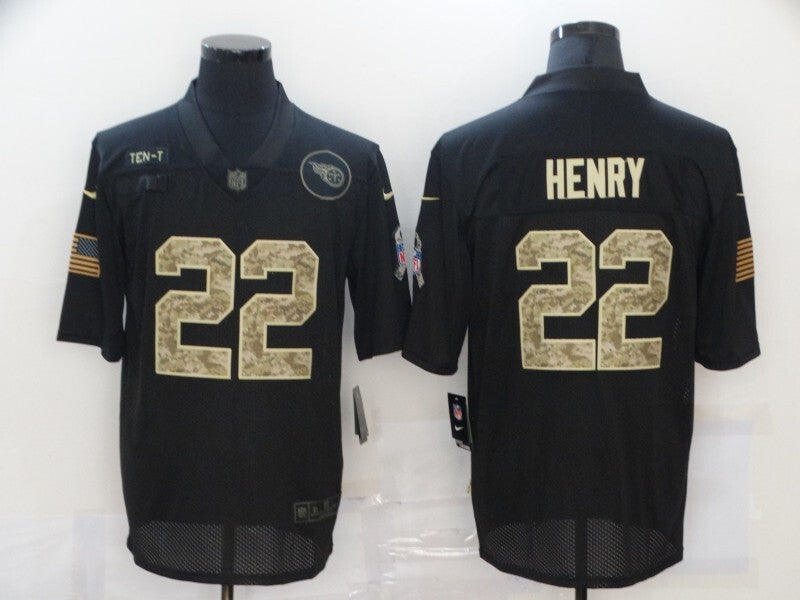 Tennessee Titans #22 Derrick Henry 20 Salute 613 Football Jersey football jersey product view 1