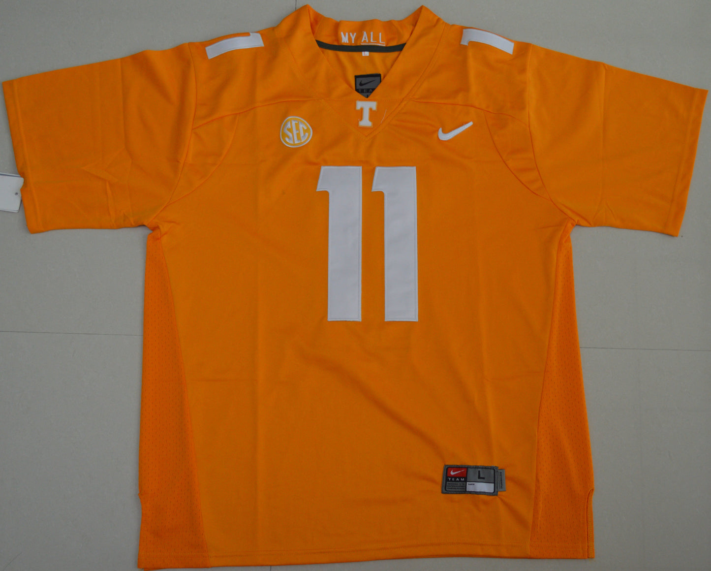 Tennessee Vols Joshua Dobbs 11 College Football Jersey - Orange 1 football jersey product view 1