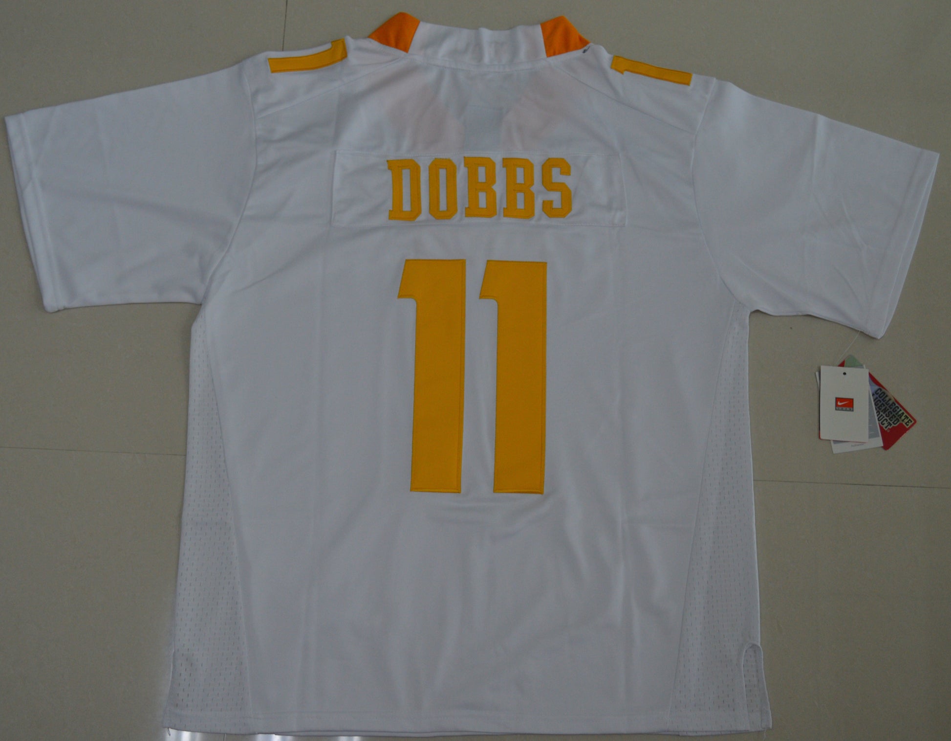 Tennessee Vols Joshua Dobbs 11 College Football Jersey - White 2 football jersey product view 1