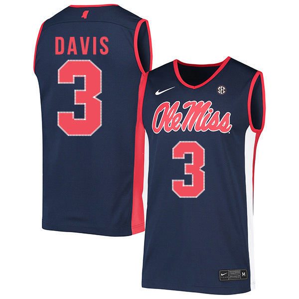 Terence Davis 3 Navy College Football Jersey football jersey product view 1