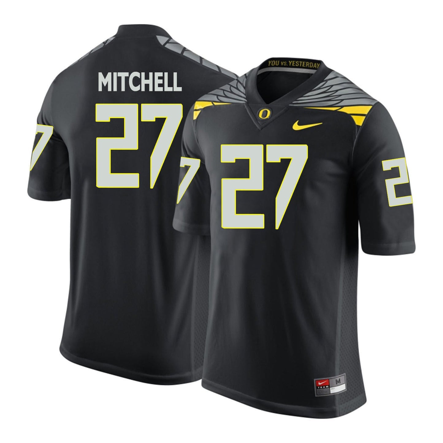 Terrance Mitchell 27 Black College Football Jersey football jersey product view 1