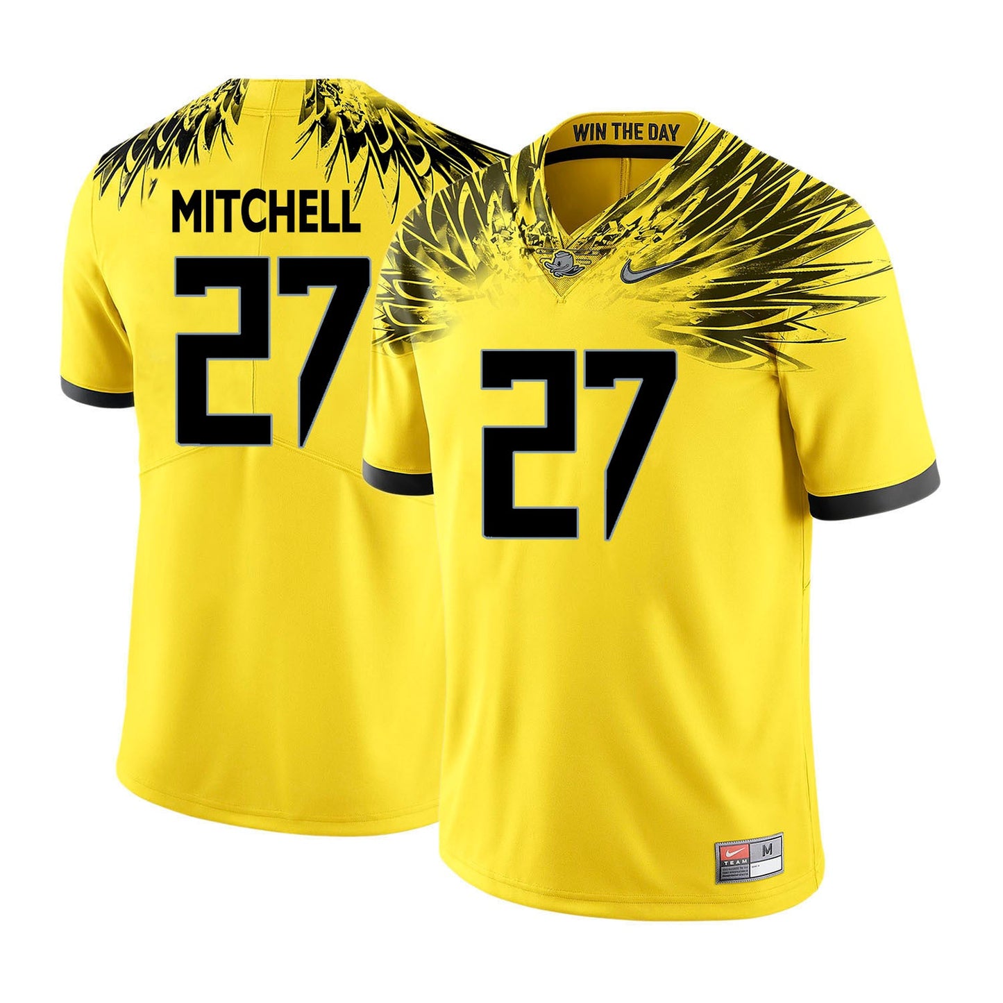 Terrance Mitchell 27 Yellow College Football Jersey football jersey product view 1