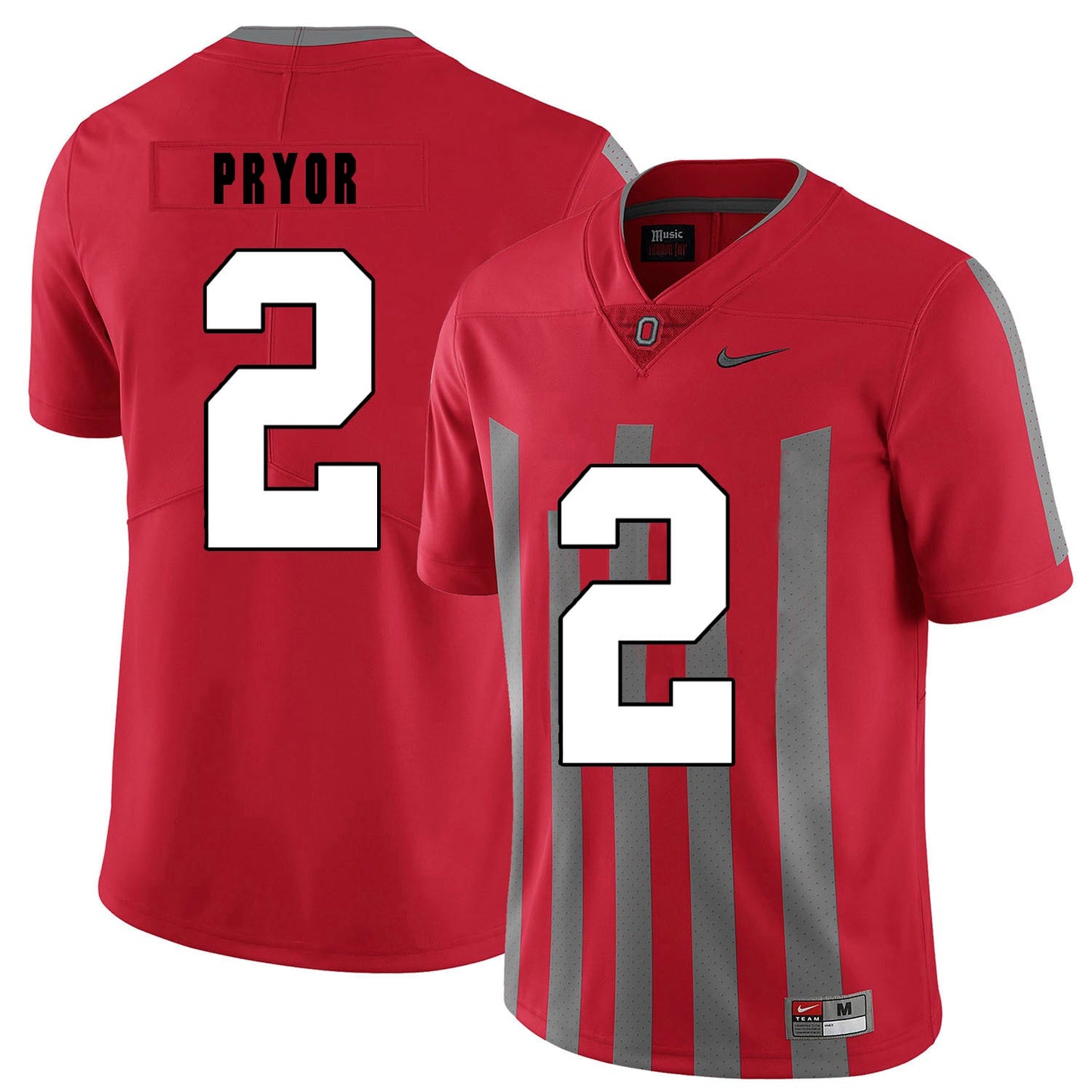 Terrelle Pryor 2 Elite Red College Football Jersey football jersey product view 1