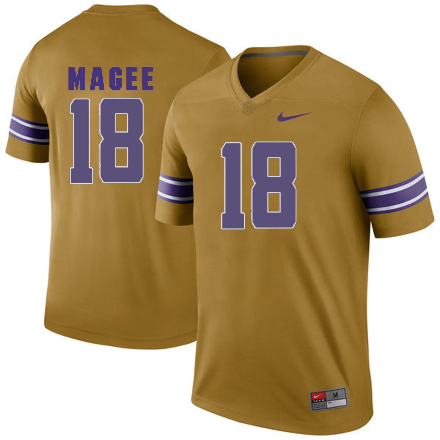 Terrence Magee 18 Gridiron Gold College Football Jersey football jersey product view 1