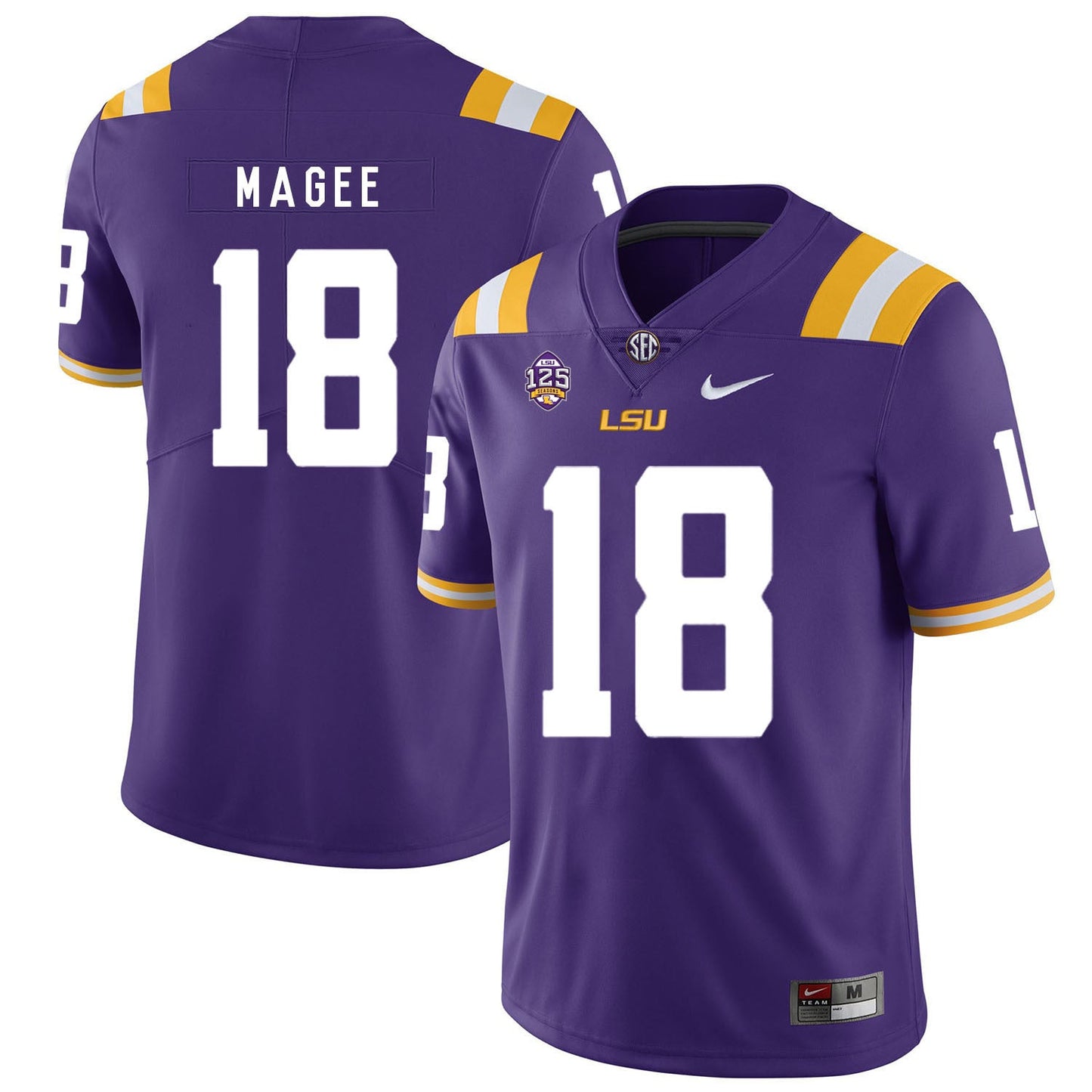 Terrence Magee 18 Purple .2jpg College Football Jersey football jersey product view 1