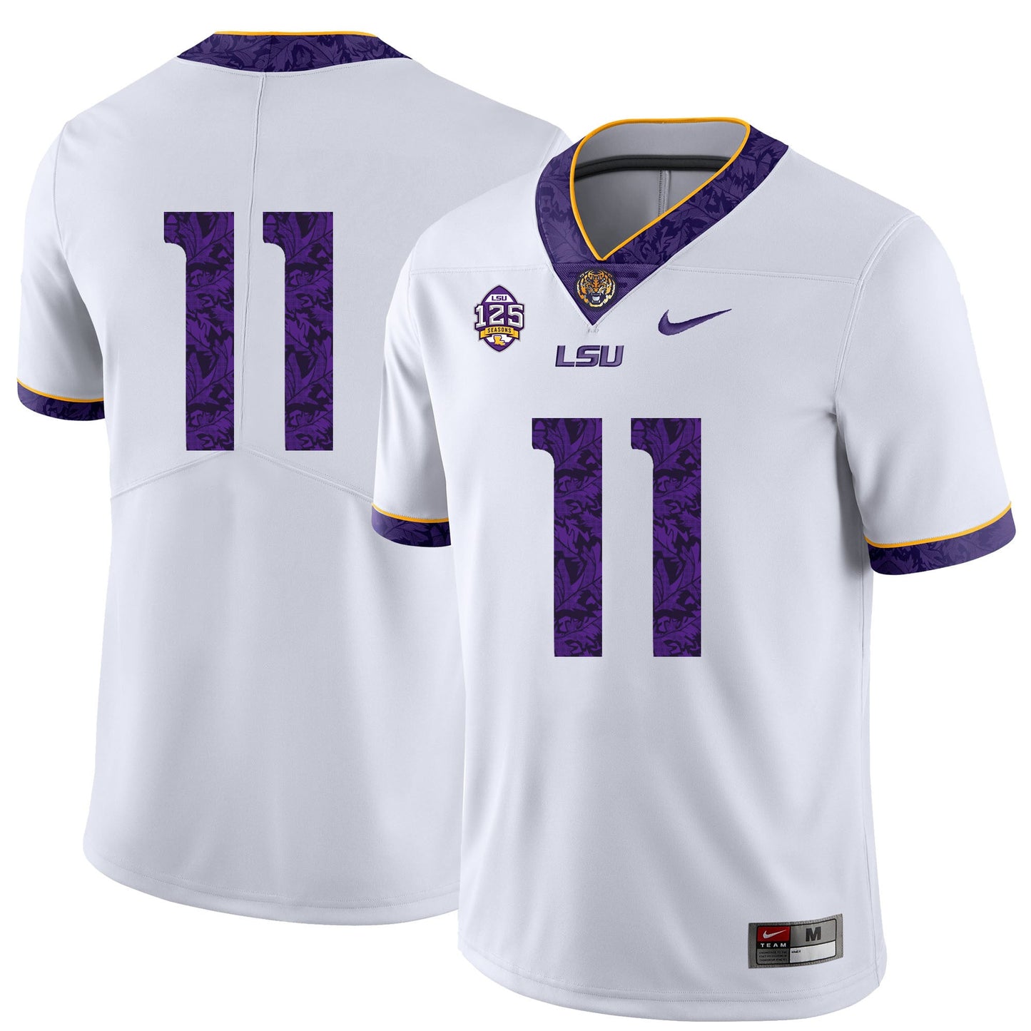 Terrnce Alexander 11 Pattern White .2jpg College Football Jersey football jersey product view 1