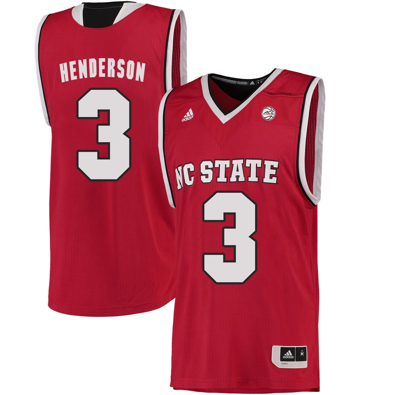 Terry Henderson 3 Red College Football Jersey football jersey product view 1
