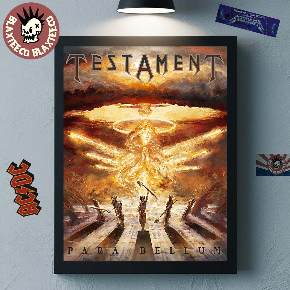 Testament Para Bellum Album Cover Art Home Decor Poster Canvas Unisex T-shirt, Sweatshirt, Hoodie, Long Sleeve Tee - T-Shirt, Sweatshirt, Hoodie