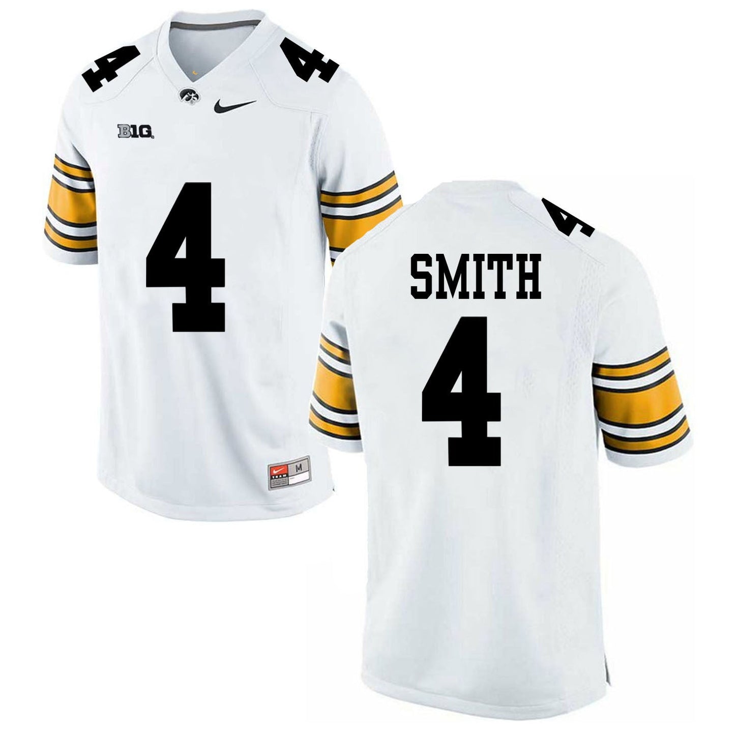 Tevaun Smith 4 White College Football Jersey football jersey product view 1