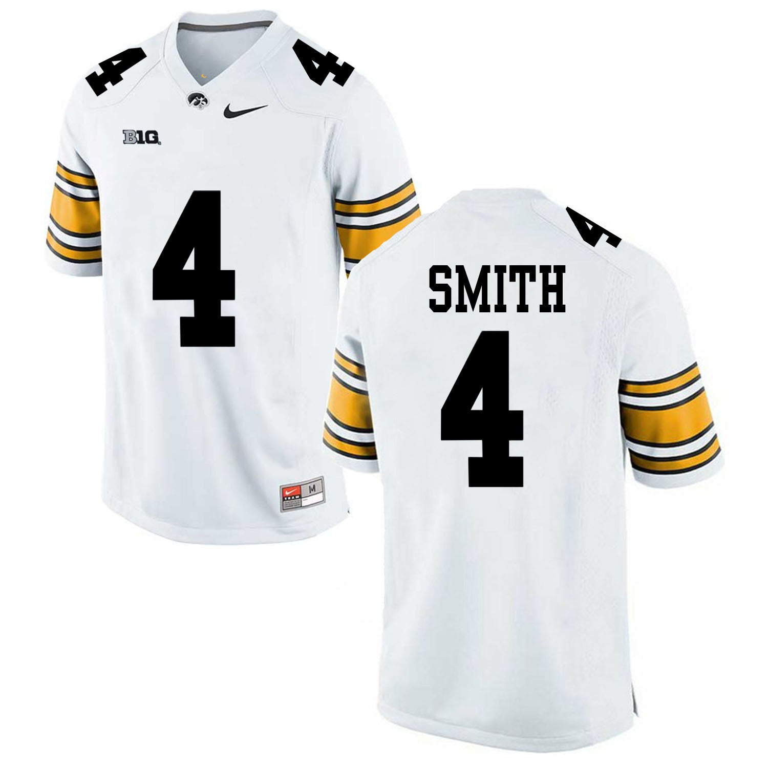 Tevaun Smith 4 White College Football Jersey football jersey product view 1