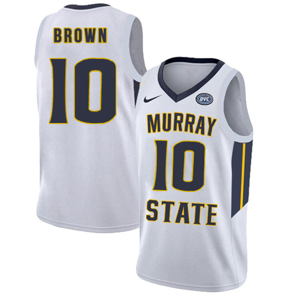 Tevin Brown 10 White College Football Jersey football jersey product view 1