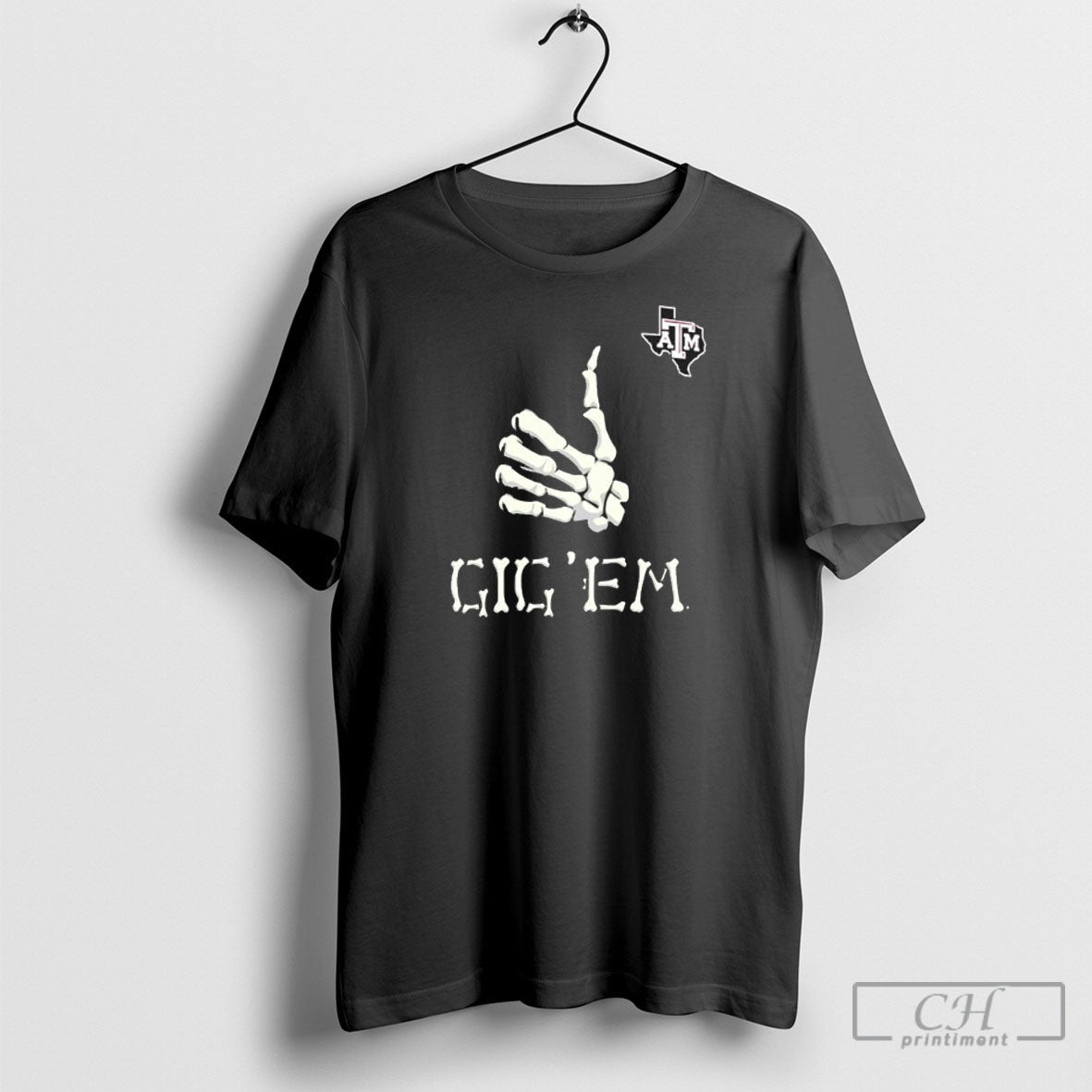 Texas Am Aggies Glow Halloween Gig Em Bony Hand Like Shirt Tee Unisex T-shirt, Sweatshirt, Hoodie, Long Sleeve Tee - T-Shirt, Sweatshirt, Hoodie