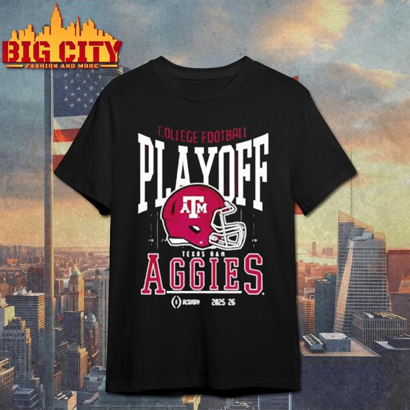 Texas A&amp;M Aggies NCAA 2025 2026 College Football Playoff curved helmet shirt Unisex T-shirt, Sweatshirt, Hoodie, Long Sleeve Tee - T-Shirt, Sweatshirt, Hoodie