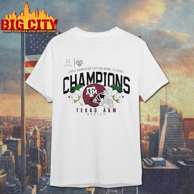 Texas Am Aggies Football 2026 Cotton Bowl Champions Shirt Unisex T-shirt, Sweatshirt, Hoodie, Long Sleeve Tee - T-Shirt, Sweatshirt, Hoodie