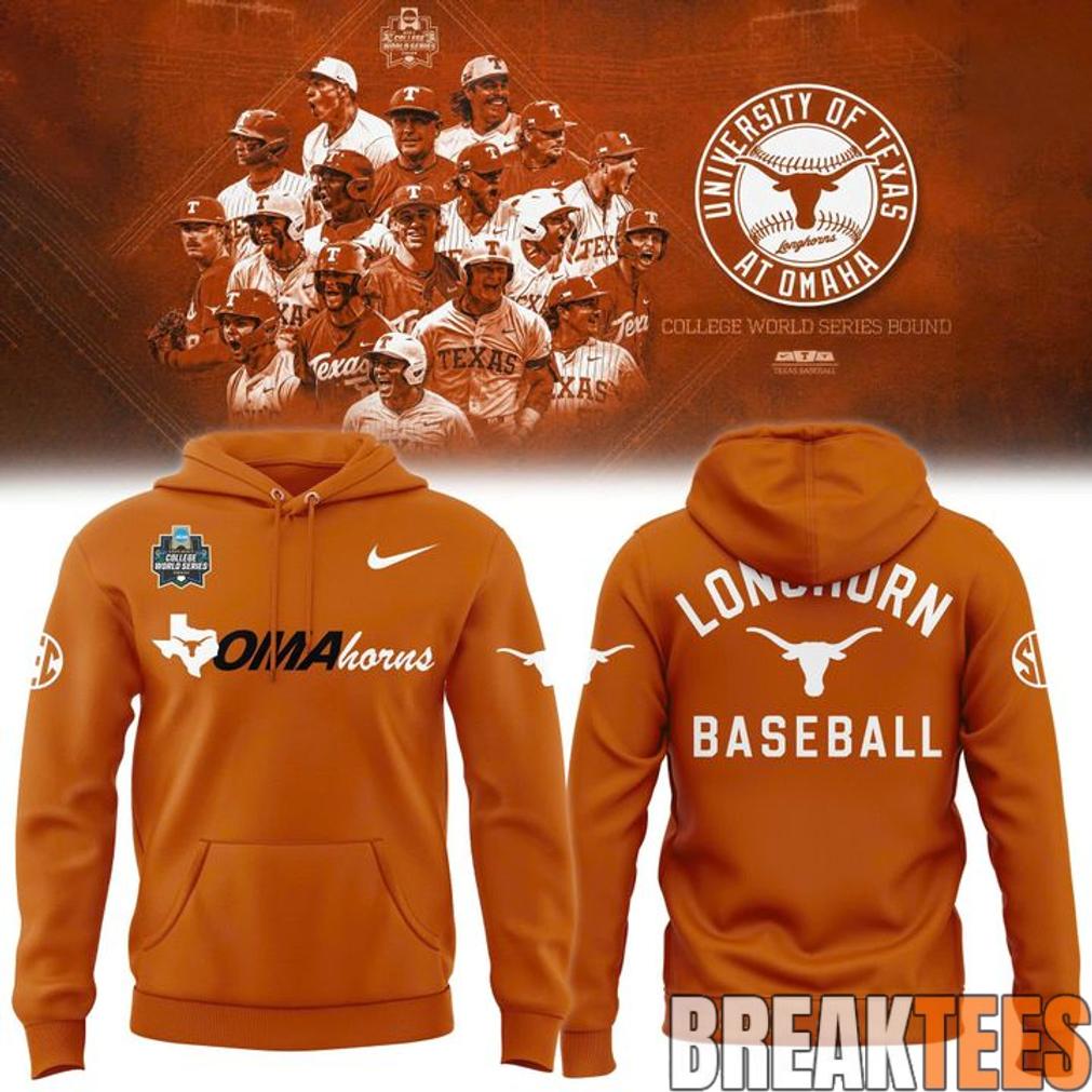 Texas Longhorns 2026 NCAA Baseball Mens College World Series Omaha Limited Hoodie Unisex T-shirt, Sweatshirt, Hoodie, Long Sleeve Tee - T-Shirt, Sweatshirt, Hoodie