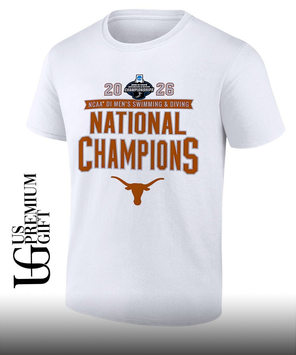 Texas Longhorns 2026 NCAA Mens Swimming and Diving National Champions shirt Unisex T-shirt, Sweatshirt, Hoodie, Long Sleeve Tee - T-Shirt, Sweatshirt, Hoodie
