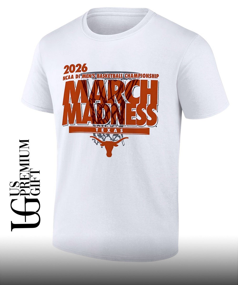 Texas Longhorns March Madness NCAA D1 Mens basketball Championship 2026 shirt Unisex T-shirt, Sweatshirt, Hoodie, Long Sleeve Tee - T-Shirt, Sweatshirt, Hoodie
