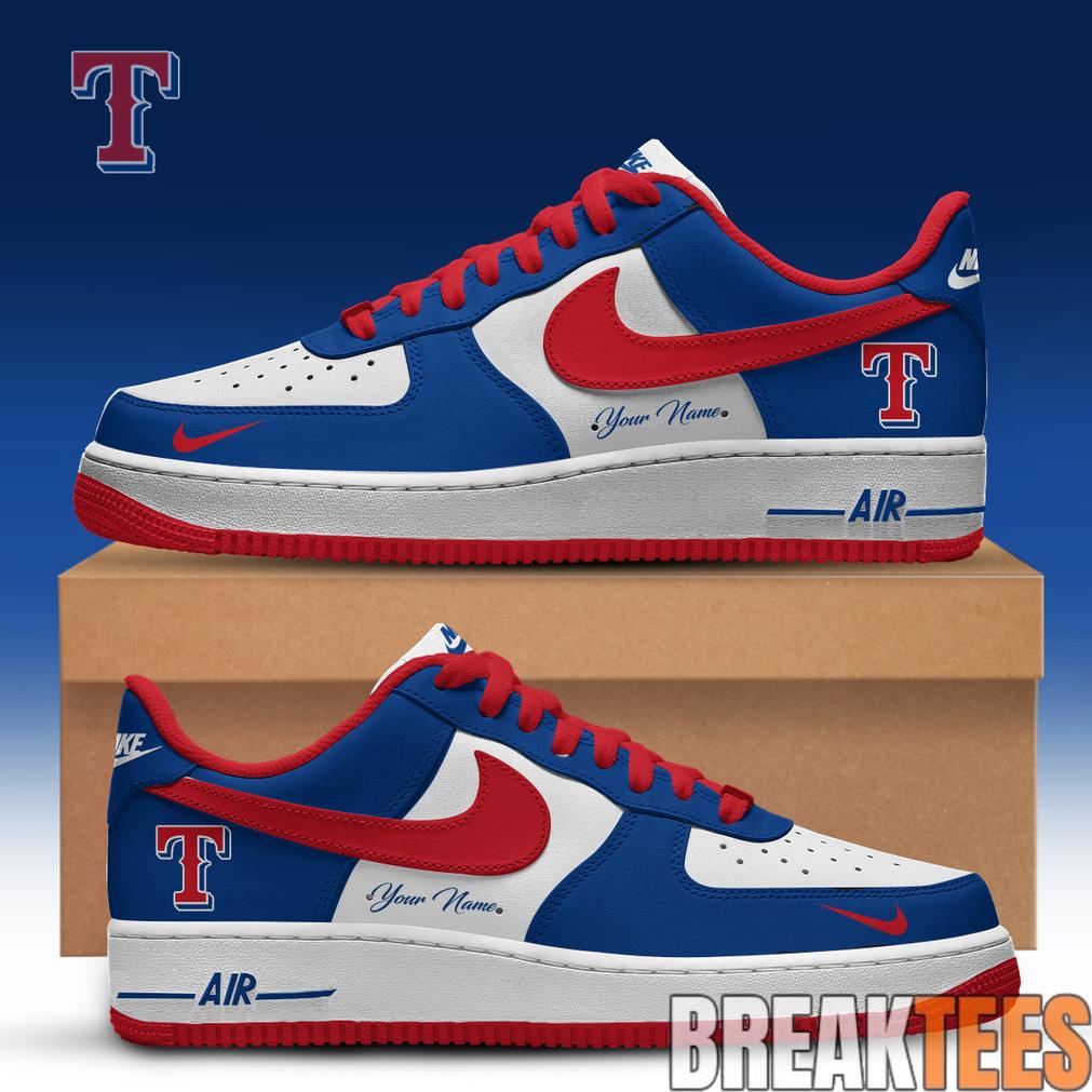 Texas Rangers Special Edition Air Force 1 Low Custom For Fans Unisex T-shirt, Sweatshirt, Hoodie, Long Sleeve Tee - T-Shirt, Sweatshirt, Hoodie