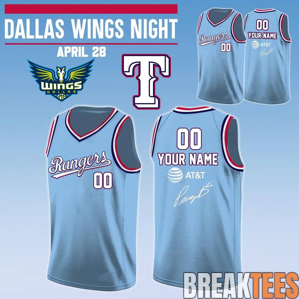 Texas Rangers x Dallas Wings Night Paige Bueckers Signature Custom Basketball Jersey Unisex T-shirt, Sweatshirt, Hoodie, Long Sleeve Tee - T-Shirt, Sweatshirt, Hoodie