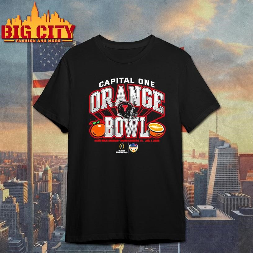 Texas Tech 2025 CFP Orange Bowl shirt Unisex T-shirt, Sweatshirt, Hoodie, Long Sleeve Tee - T-Shirt, Sweatshirt, Hoodie