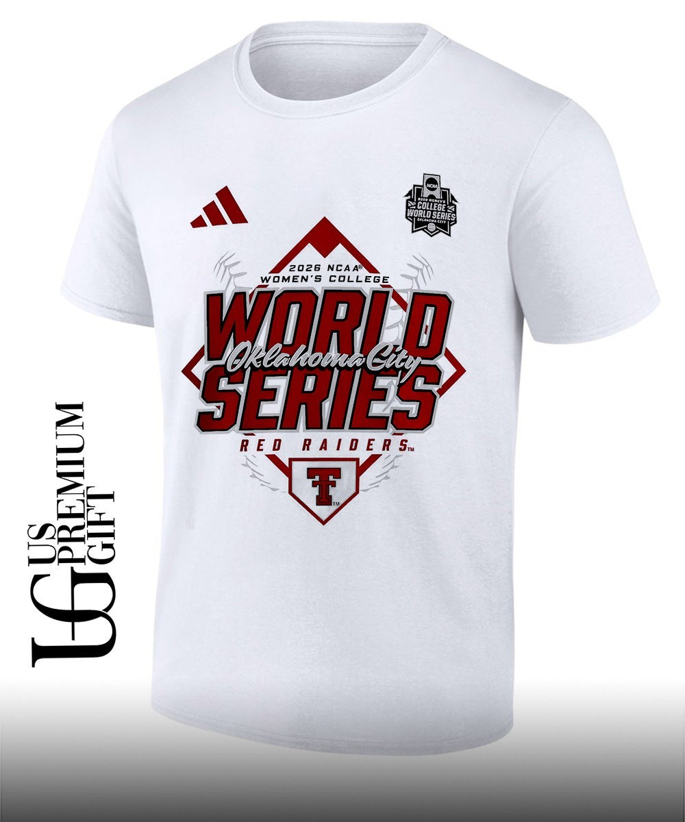 Texas Tech Red Raiders 2026 NCAA Womens College World Series logo shirt Unisex T-shirt, Sweatshirt, Hoodie, Long Sleeve Tee - T-Shirt, Sweatshirt, Hoodie