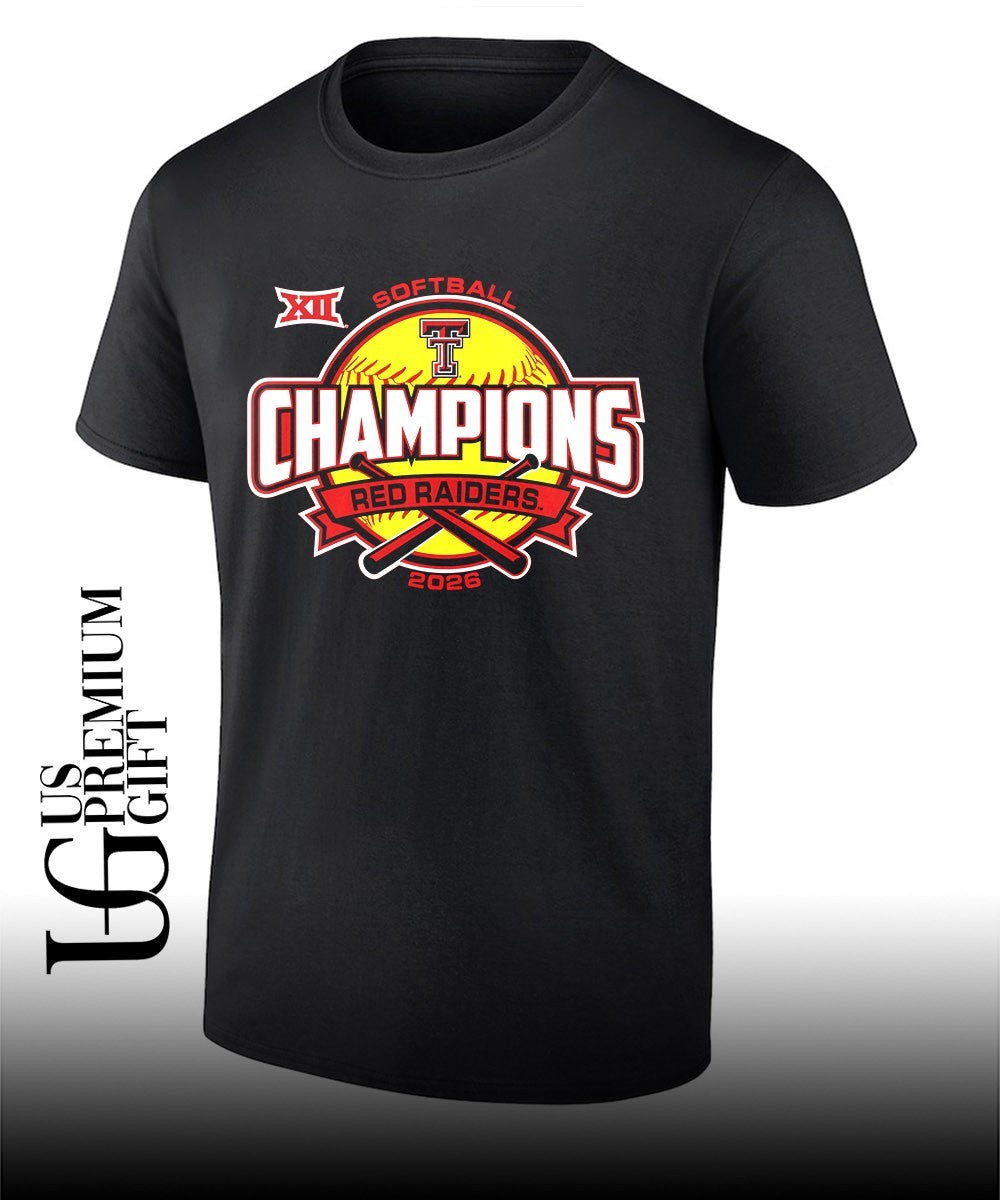 Texas Tech Red Raiders Big 12 Softball Regular Season Champions logo shirt Unisex T-shirt, Sweatshirt, Hoodie, Long Sleeve Tee - T-Shirt, Sweatshirt, Hoodie