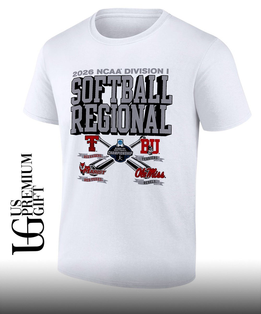 Texas Tech and Boston University and Marist College and Ole Miss 2026 NCAA Division I Softball Regional logo shirt - T-Shirt, Sweatshirt, Hoodie