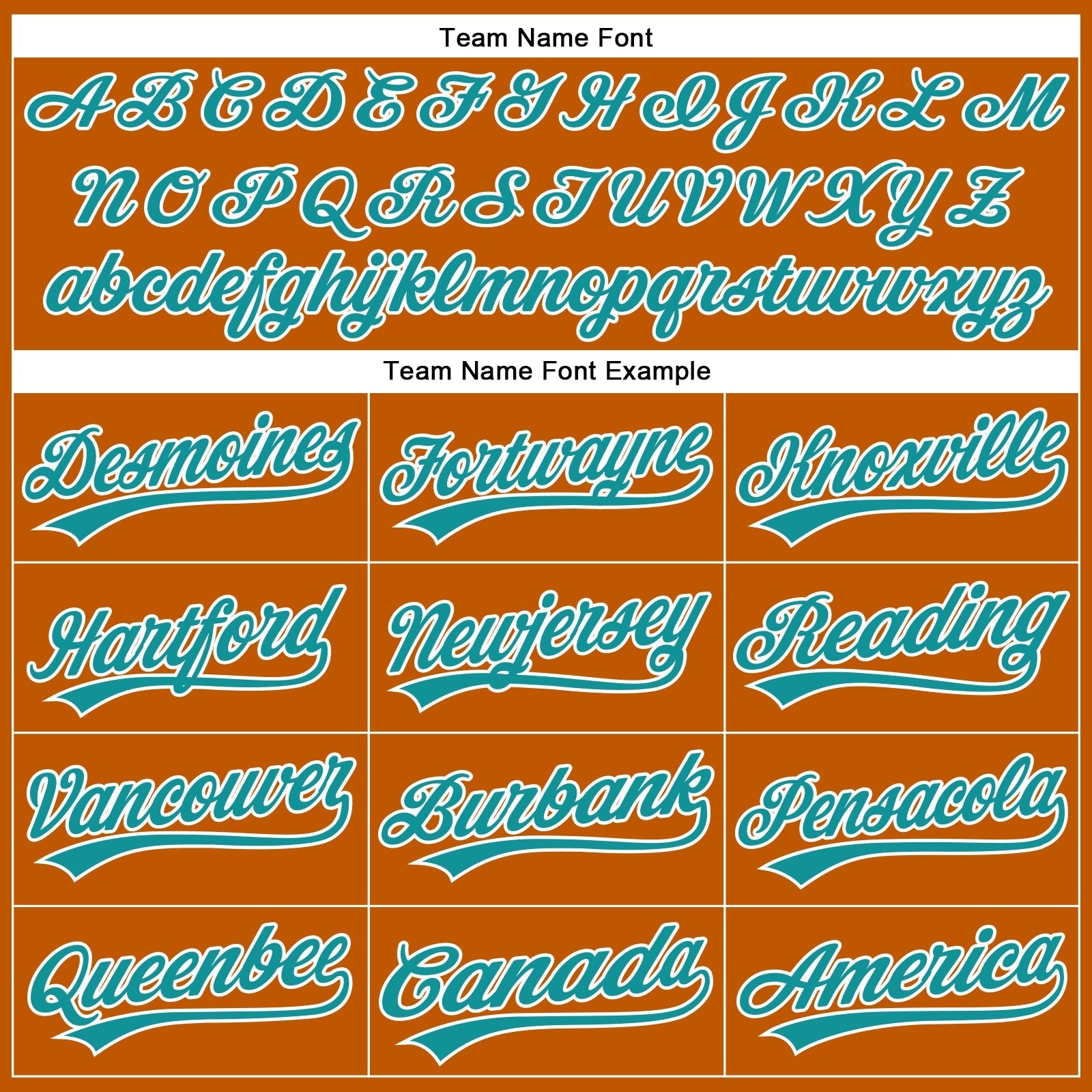 Custom Texas Orange Teal-White Authentic Baseball Jersey baseball jersey product view 4