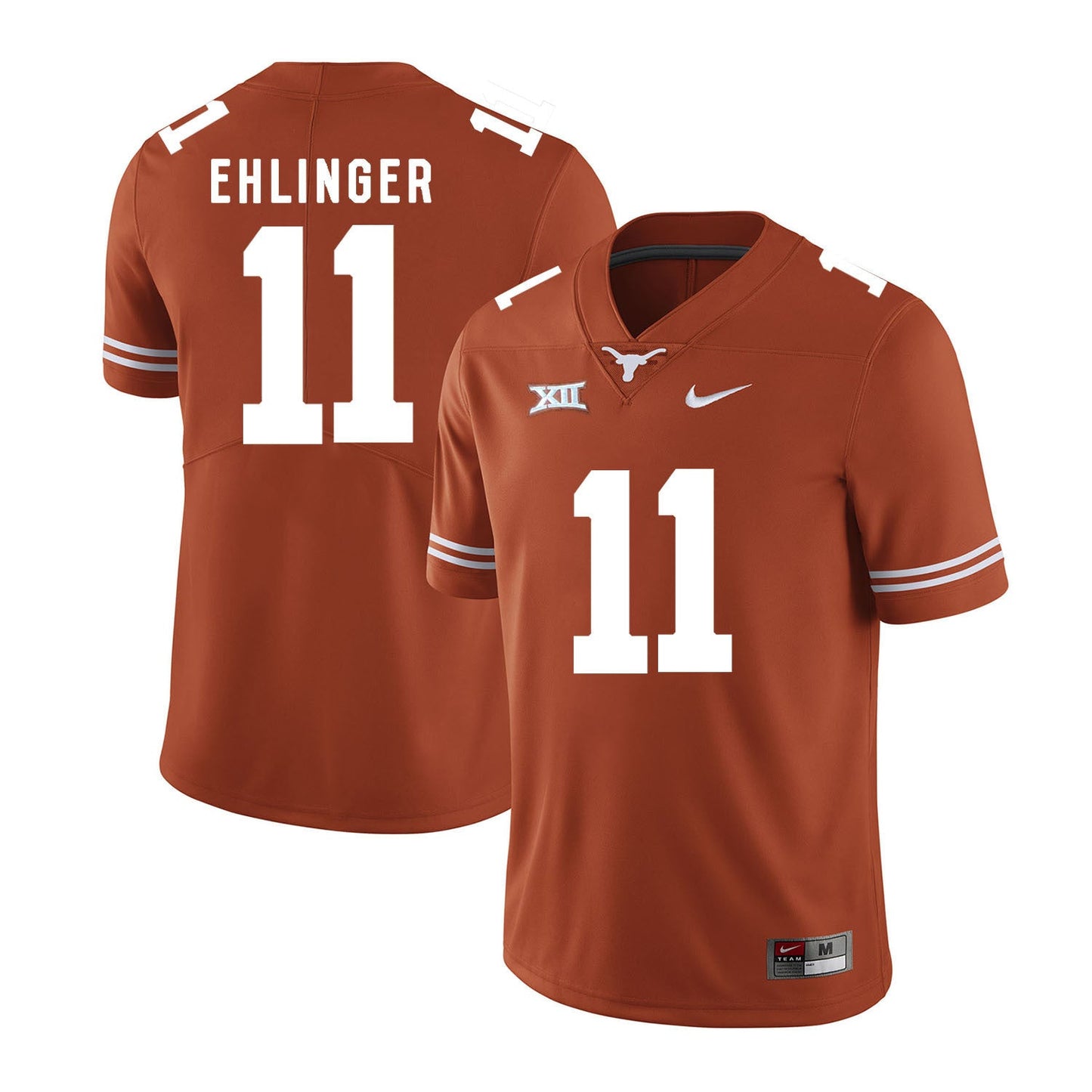 Texas Longhorns Sam Ehlinger 11 Orange College Football Jersey football jersey product view 1