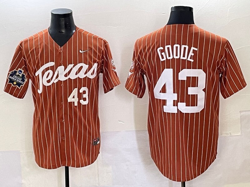 Texas Longhorns #43 ncaa Collaboration Style 4 College Football Jersey football jersey product view 1