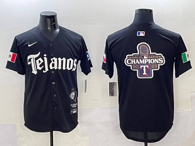 Texas Rangers Rangers 5 Collaboration Style 1 Baseball Jersey baseball jersey product view 1