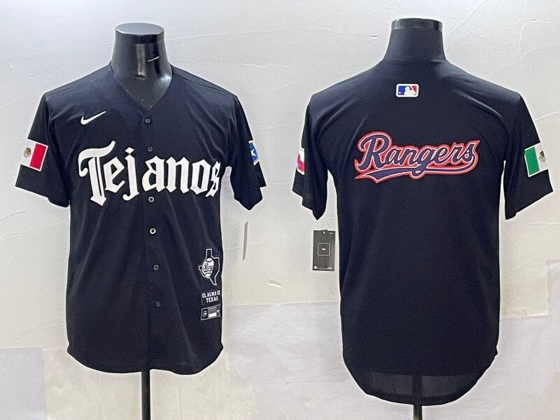 Texas Rangers Rangers 5 Collaboration Style 2 Baseball Jersey baseball jersey product view 1