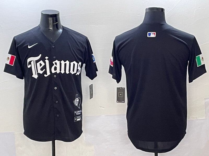 Texas Rangers Rangers 5 Collaboration Style 4 Baseball Jersey baseball jersey product view 1
