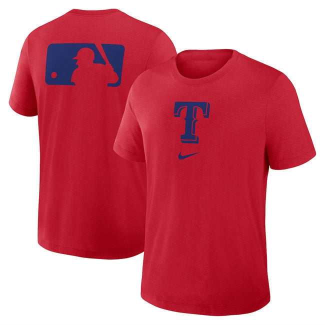 Texas Rangers Red Early Work Tri-Blend Dri-FIT T-Shirt Baseball Jersey baseball jersey product view 1