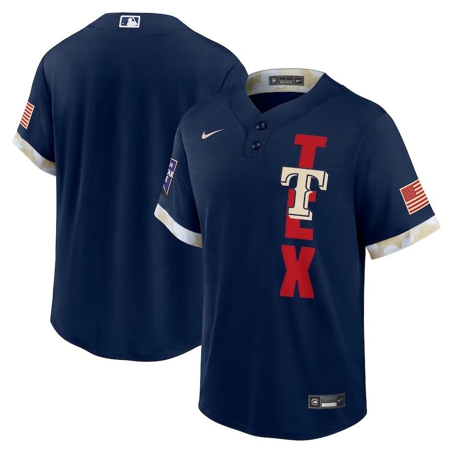 Texas Rangers Style 2 Baseball Jersey baseball jersey product view 1