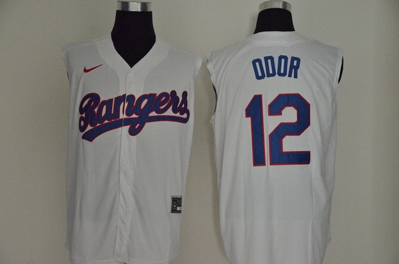 Texas Rangers #12 Odor Style 1 Baseball Jersey baseball jersey product view 1