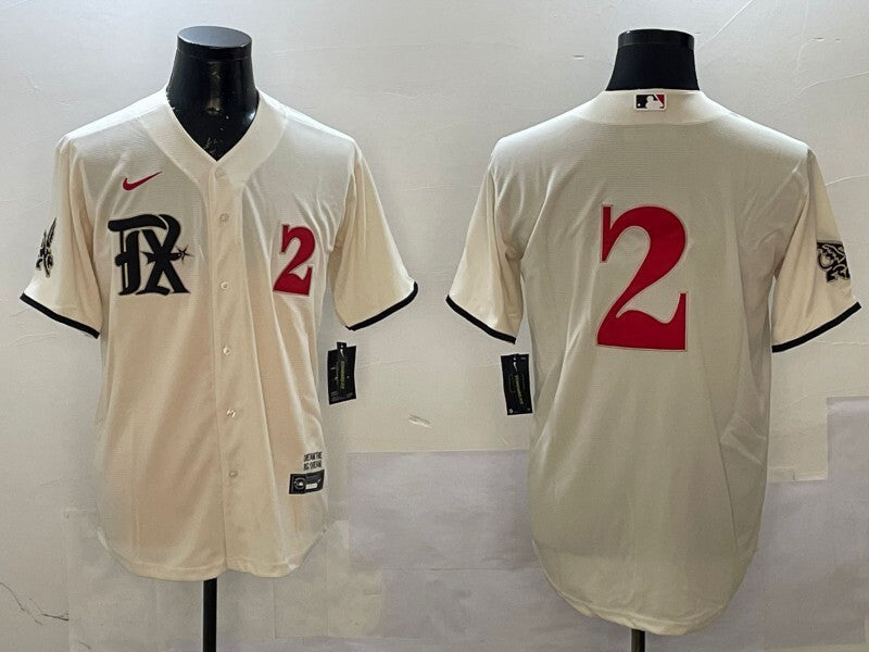 Texas Rangers #2 Marcus Semien Rangers City Adult Baseball Jersey baseball jersey product view 1