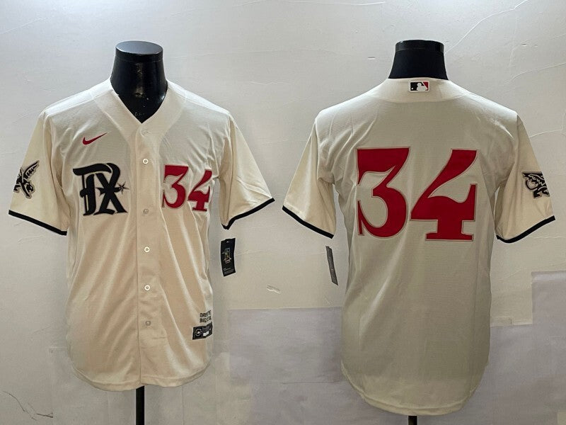 Texas Rangers #34 Nolan Ryan Rangers City Adult Baseball Jersey baseball jersey product view 1