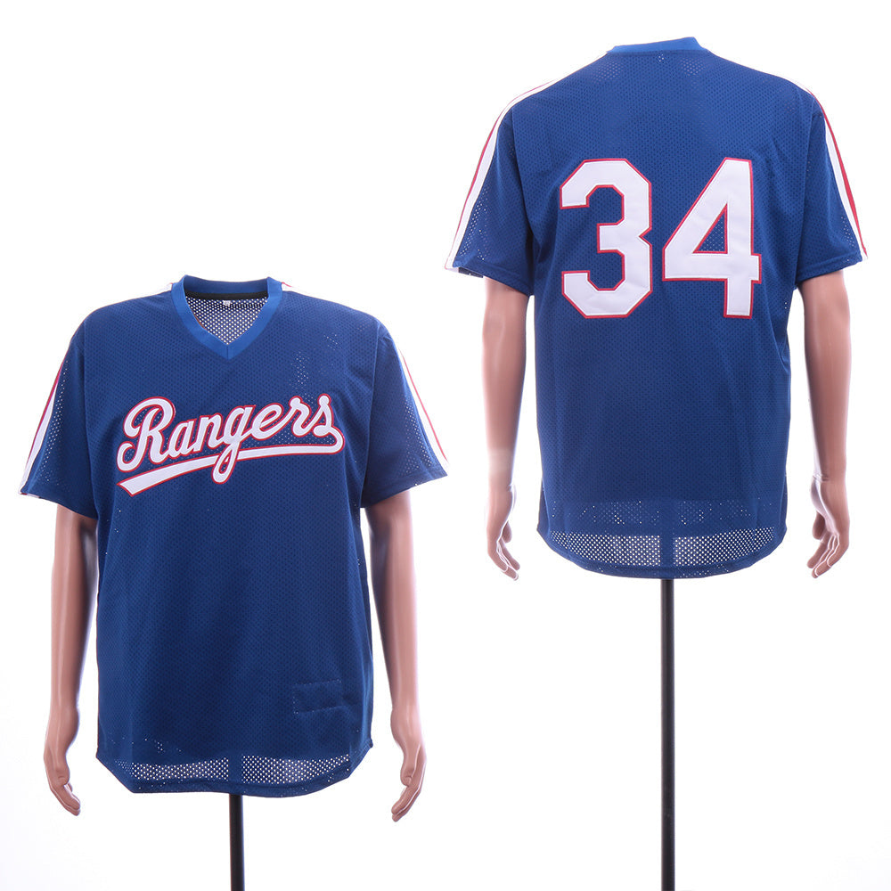 Texas Rangers #34 Style 1 Baseball Jersey baseball jersey product view 1