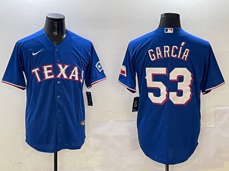 Texas Rangers #53 Adolis Garcia Fan Edition Style 1 Baseball Jersey baseball jersey product view 1