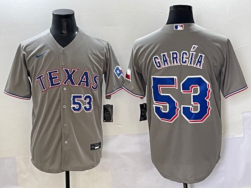 Texas Rangers #53 Adolis Garcia Rangers Adult Style 1 Baseball Jersey baseball jersey product view 1