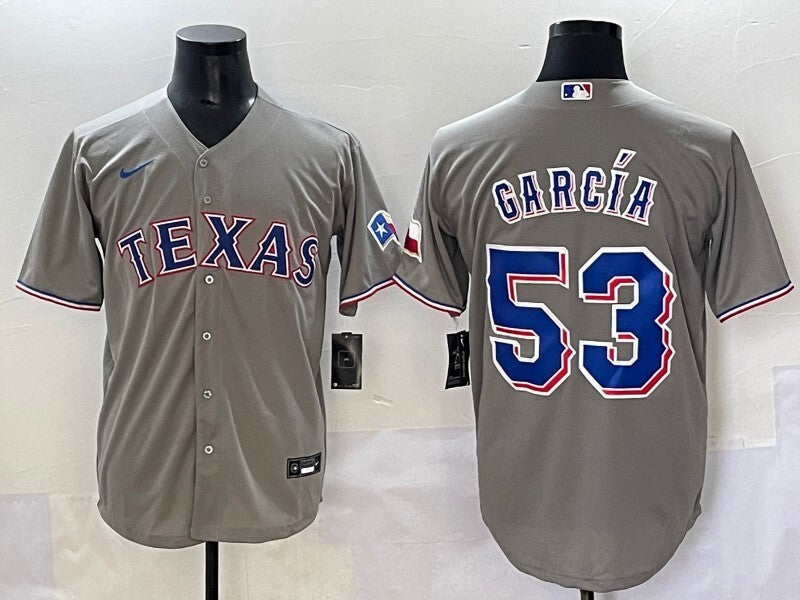 Texas Rangers #53 Adolis Garcia Rangers Adult Style 2 Baseball Jersey baseball jersey product view 1