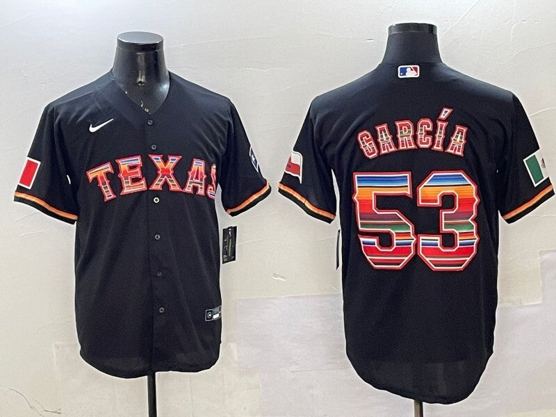 Texas Rangers #53 Adolis Garcia Rangers Adult Style 3 Baseball Jersey baseball jersey product view 1