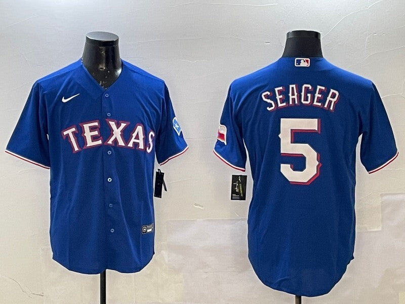 Texas Rangers #5 Corey Seager Fan Edition Style 2 Baseball Jersey baseball jersey product view 1