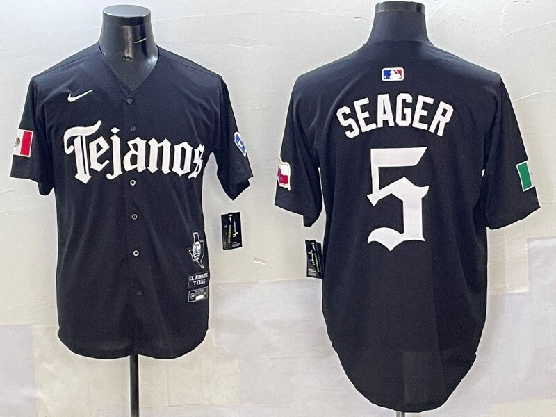 Texas Rangers #5 Corey Seager Rangers 5 Collaboration Style 2 Baseball Jersey baseball jersey product view 1