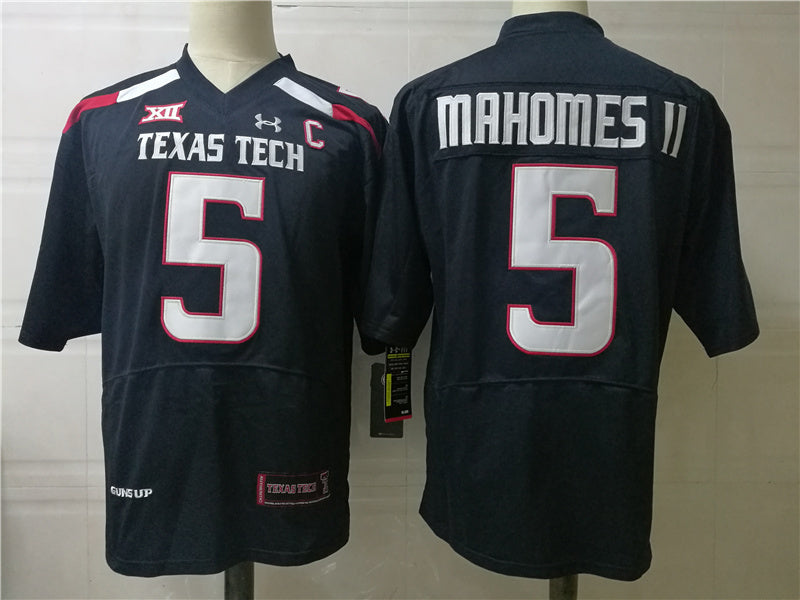 Texas Tech Red Raiders #5 Patrick Mahomes II Red Style 2 College Football Jersey football jersey product view 1
