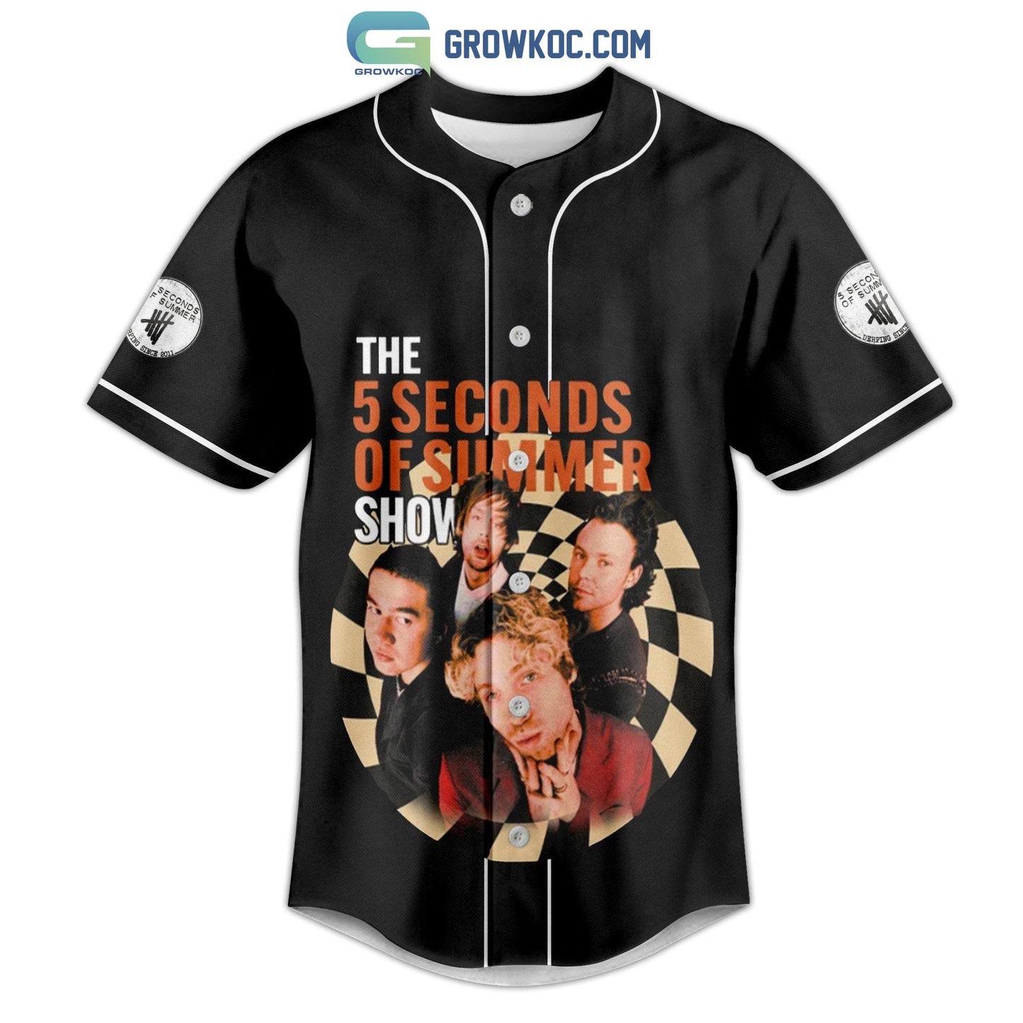 The 5 Seconds Of Sumer Show Personalized Baseball Jersey baseball jersey product view 3