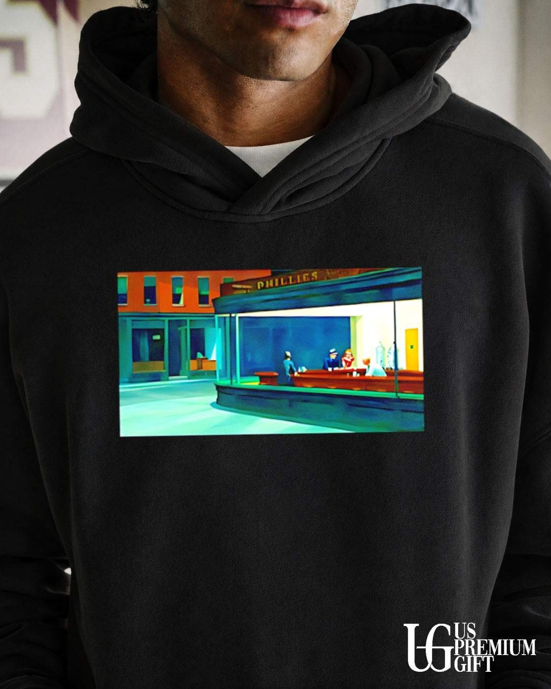 The Art Institute Of Chicago Edward Hopper - Adult & Kids T-Shirts, Sweatshirts & Hoodies apparel design preview 5